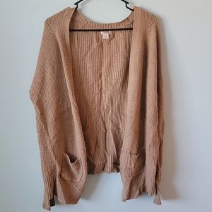 Camel Brown Shrug Cardigan